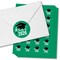 Big Dot of Happiness Class of 2026 Green Grad Party Envelope Seal Stickers, Round Circle Stickers to Seal Cards, Graduation Envelope Seals - 120 Count